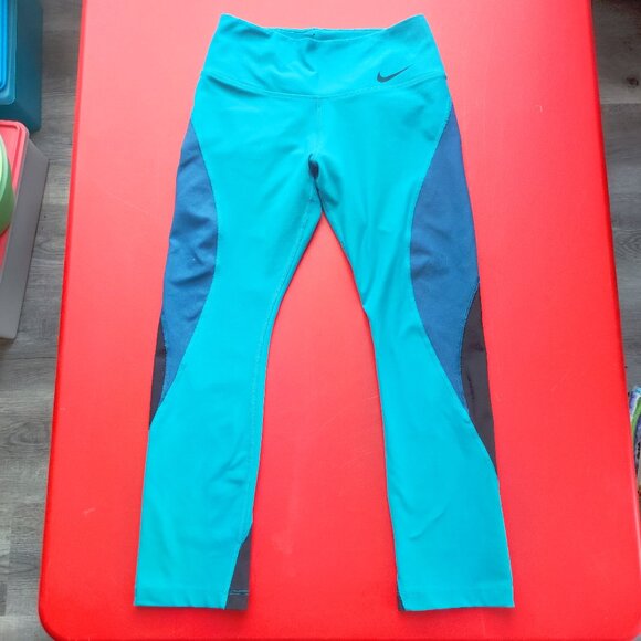 Nike Pants - Nike Dri-Fit athletic / sport leggings turquoise  blue women's size XS